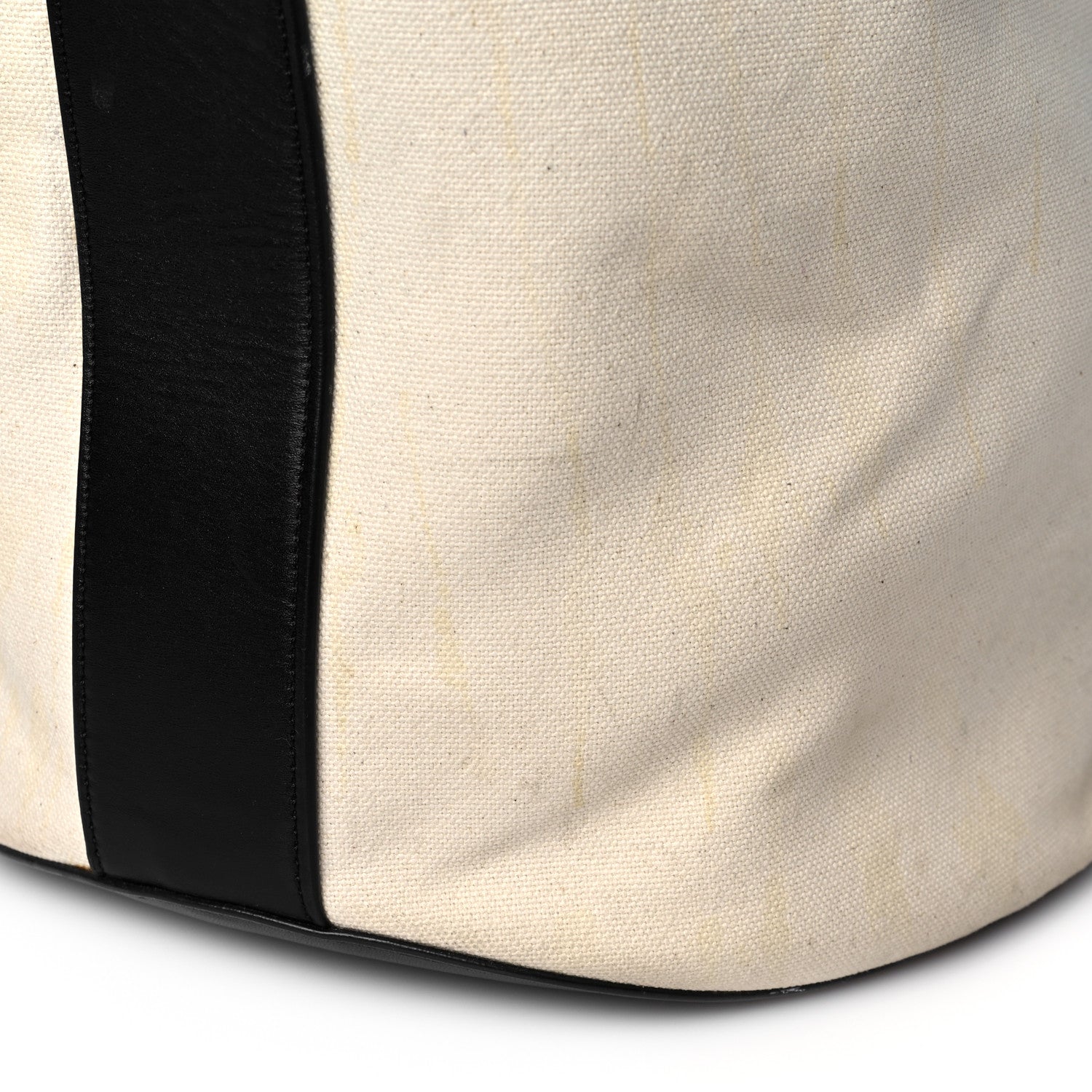 Celine Canvas Large Bucket Bag Black White 10 of 13