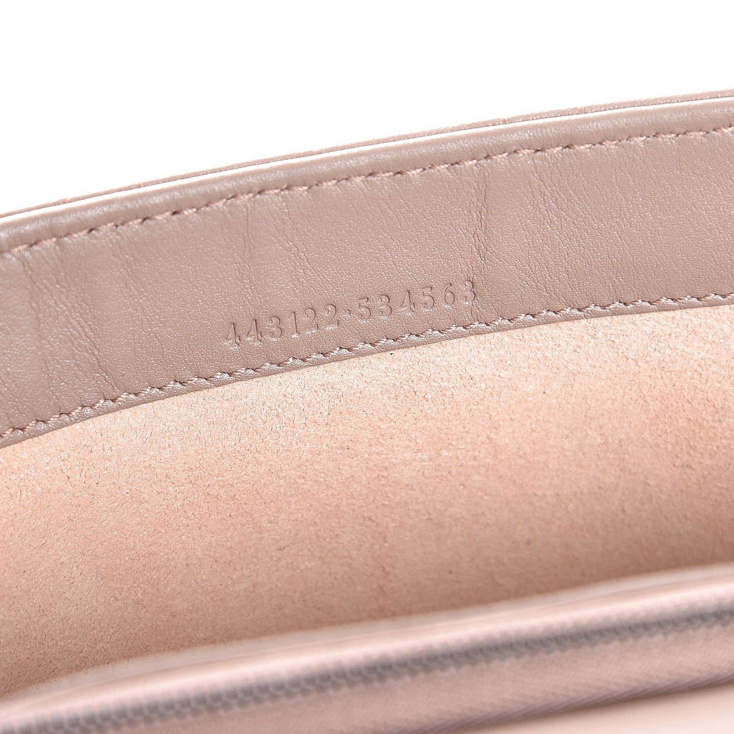 Calfskin Matelasse Mini Pearly GG Marmont Chain Wallet Porcelain Rose