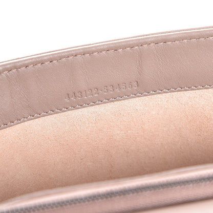 Gucci Calfskin Matelasse Mini Pearly GG Marmont Chain Wallet Porcelain Rose 7 of 7