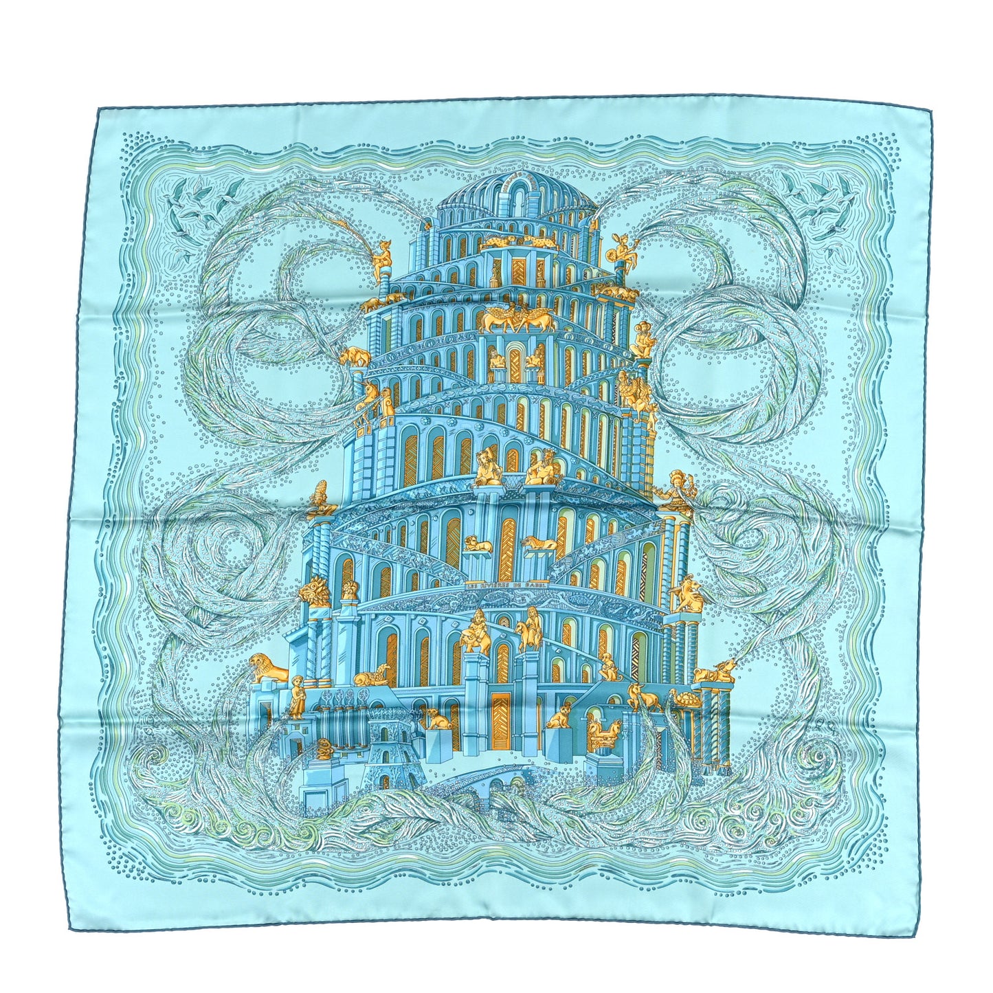 Silk Les Rivieres de Babel Scarf 90