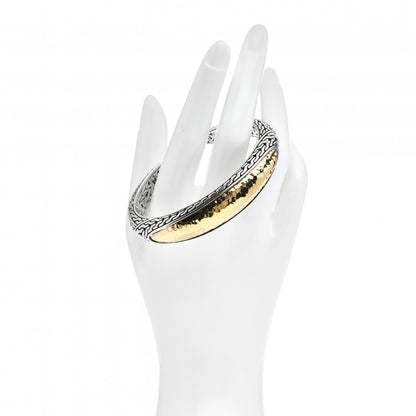 John Hardy Sterling Silver 22K Yellow Gold Palu Cuff Bracelet 2 of 4