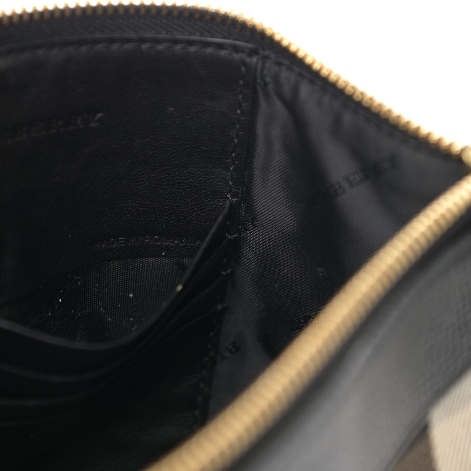 Burberry House Check Derby Peyton Crossbody Clutch Bag Black 7 of 17