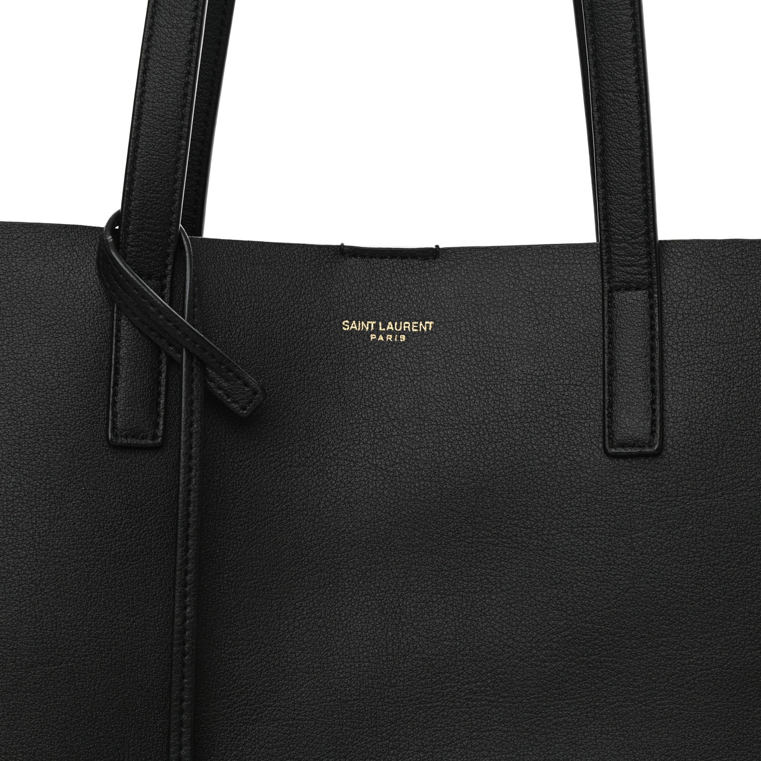 Saint Laurent Calfskin Large Shopping Tote Black 7 of 9