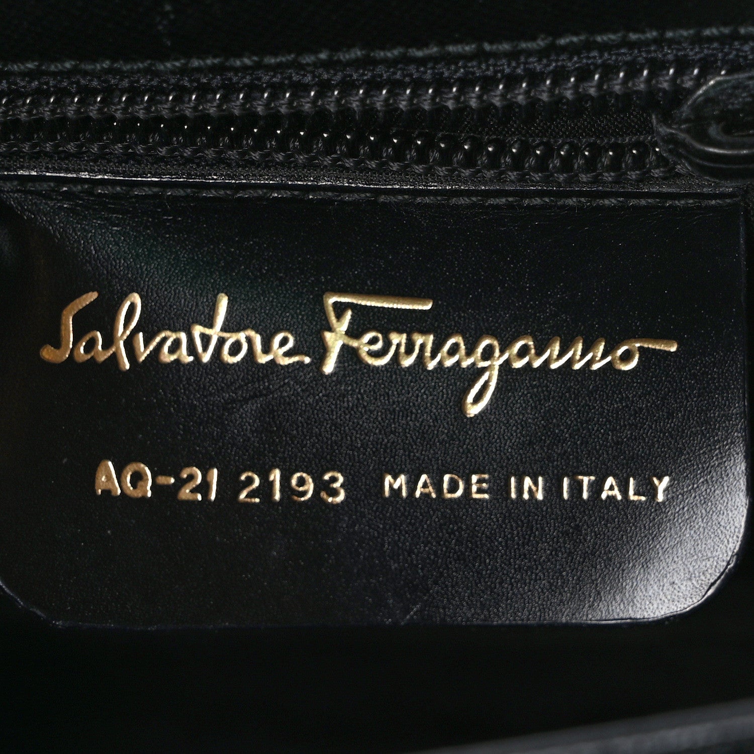 Salvatore Ferragamo Hammered Calfskin Small Iconic Top Handle Bag Black 6 of 8