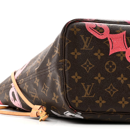 Louis Vuitton Monogram Bay Neverfull MM Rose Ballerine Poppy 9 of 14