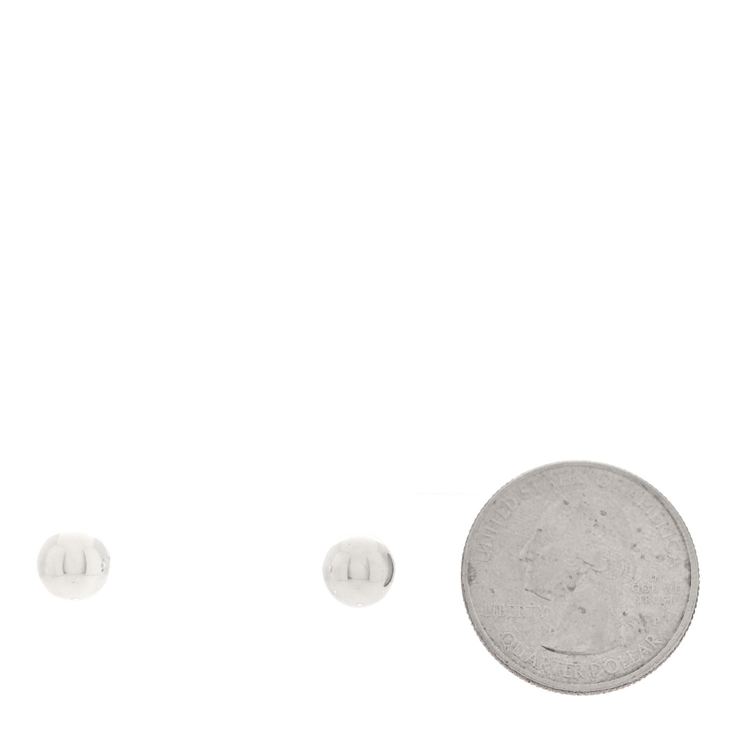 Sterling Silver 8mm Hardwear Ball Earrings