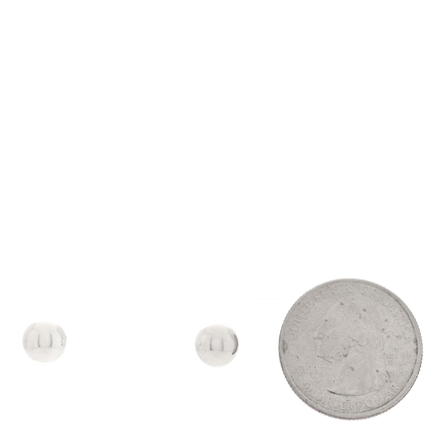 Tiffany Sterling Silver 8mm Hardwear Ball Earrings 2 of 4