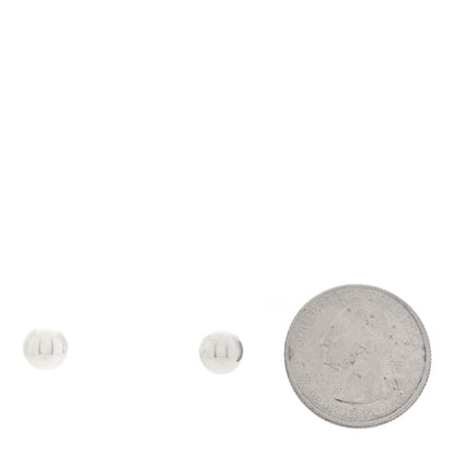 Tiffany Sterling Silver 8mm Hardwear Ball Earrings 2 of 4