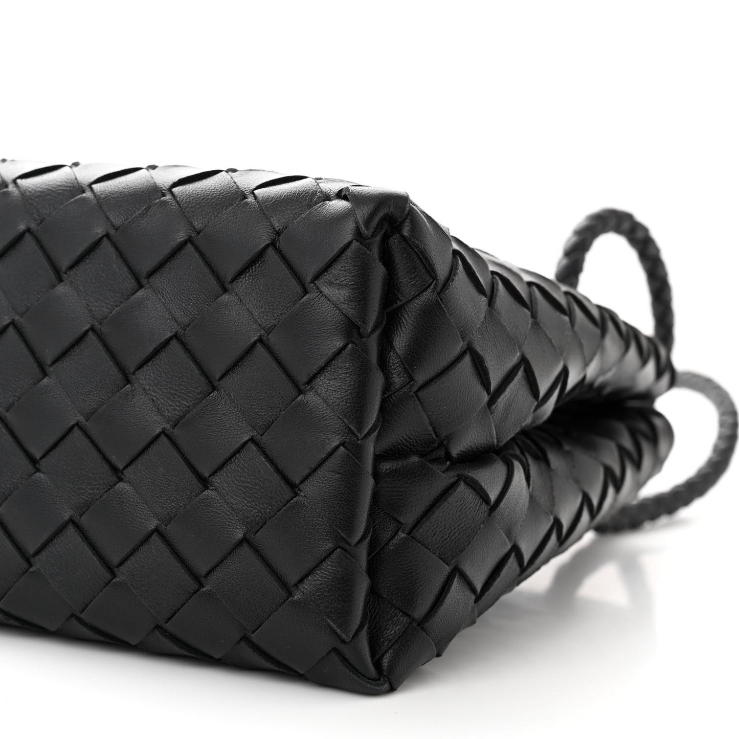 Nappa Intrecciato Small Andiamo Shoulder Bag Black