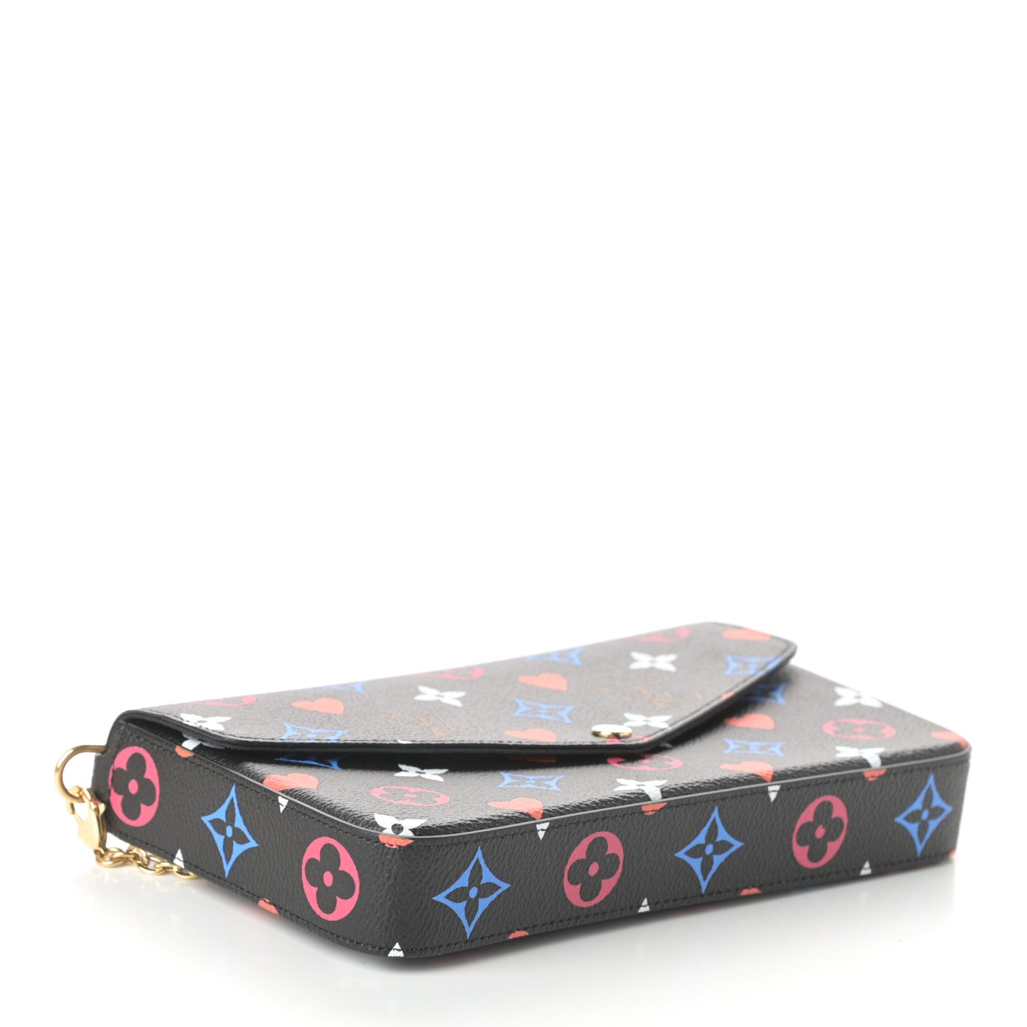 Louis Vuitton Game On Felicie Chain Wallet Black 5 of 9