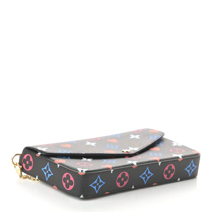 Louis Vuitton Game On Felicie Chain Wallet Black 5 of 9