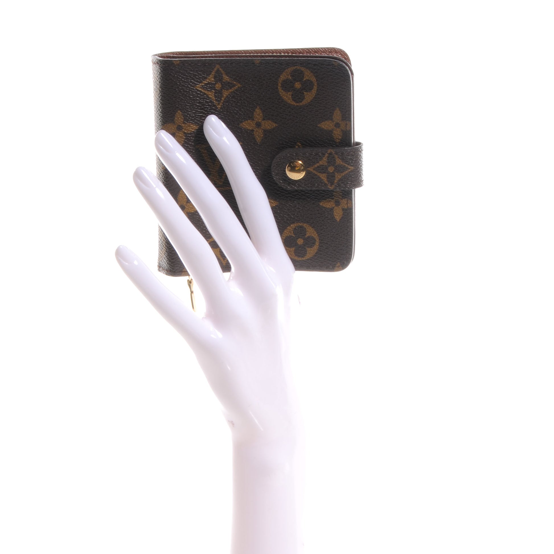 Louis Vuitton Monogram Compact Zippe Zipped Wallet 2 of 7