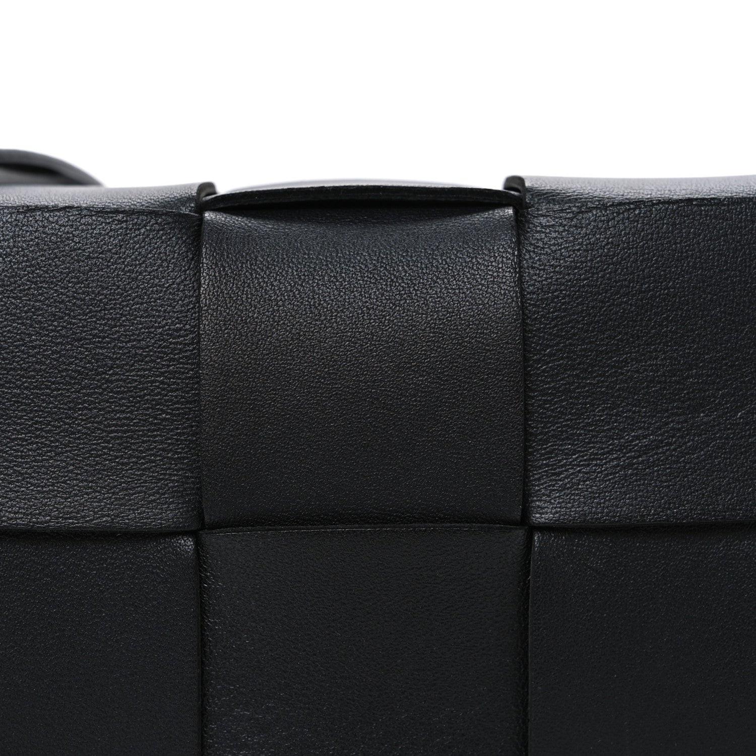 Bottega Veneta Lambskin Maxi Intrecciato Cassette Crossbody Bag Black 9 of 11