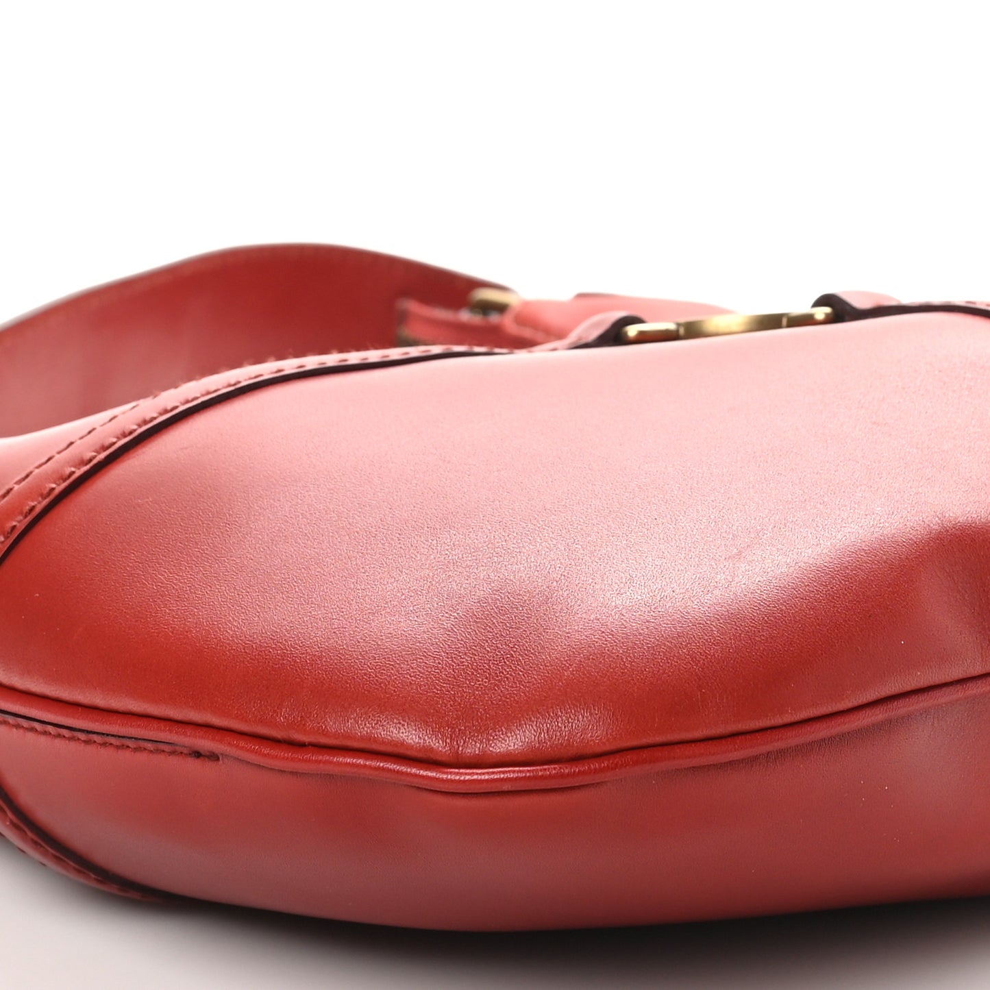 Calfskin GG Reins Hobo Red