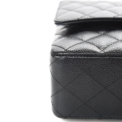 Chanel Caviar Quilted Medium Double Flap Black 11 of 15