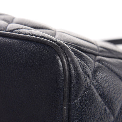 Chanel Caviar Quilted Medallion Tote Navy 17 of 22