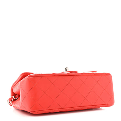 Chanel Lambskin Quilted Mini Rectangular Flap Red 4 of 12