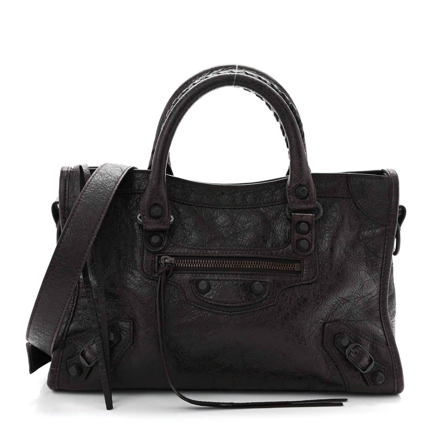 Balenciaga Agneau Arena Classic Hardware Small Le City Espresso 1 of 10