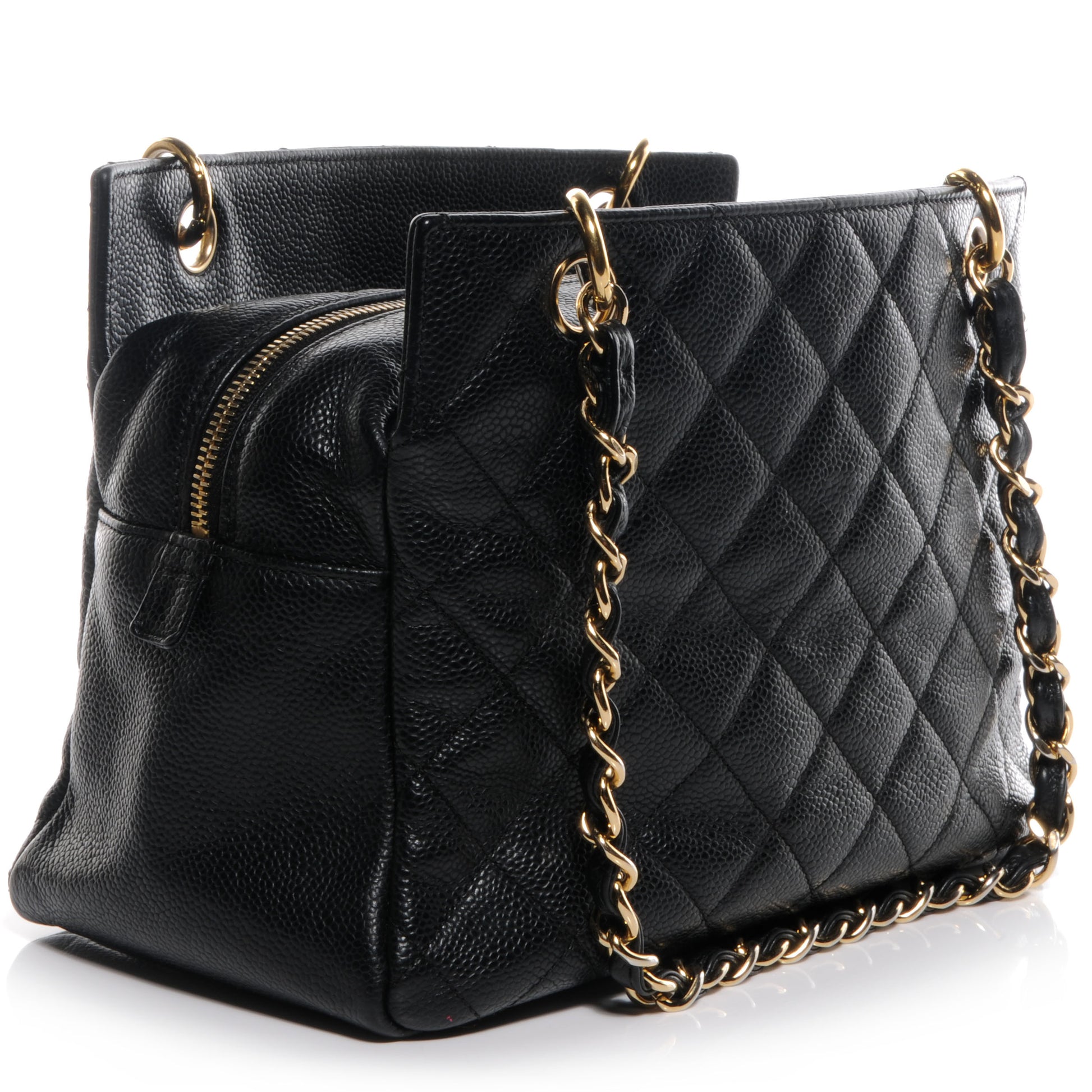 Chanel Caviar Quilted Petit Timeless Tote PTT Black 3 of 8