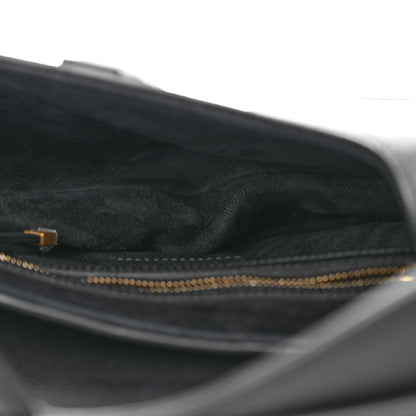 Christian Dior Grained Calfskin Saddle Bag Black 5 of 14