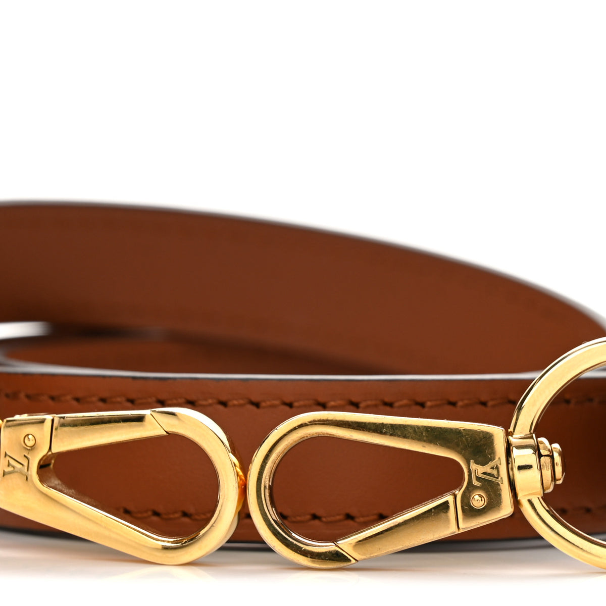 Calfskin Shoulder Strap Brown