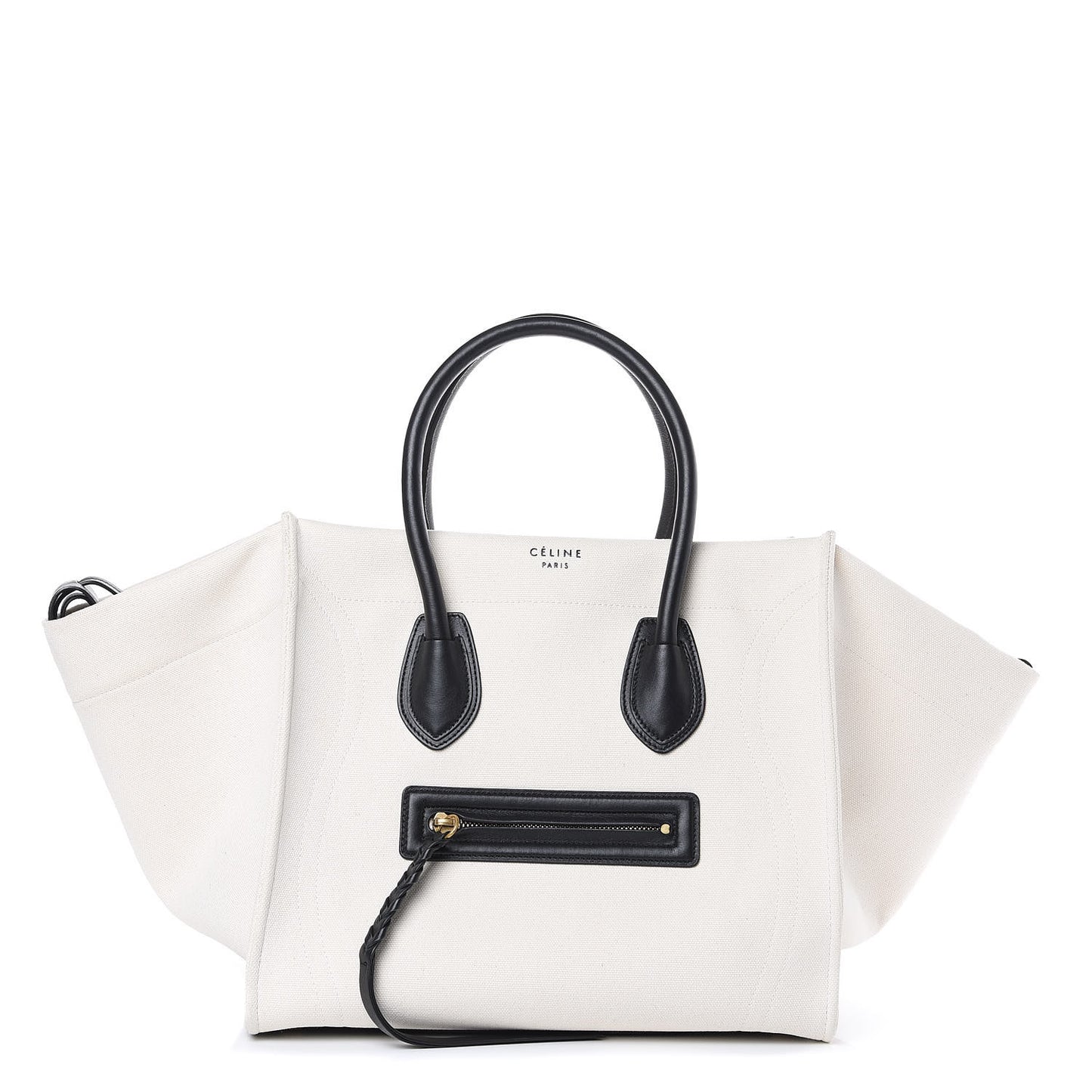 Washed Canvas Medium Phantom Luggage White