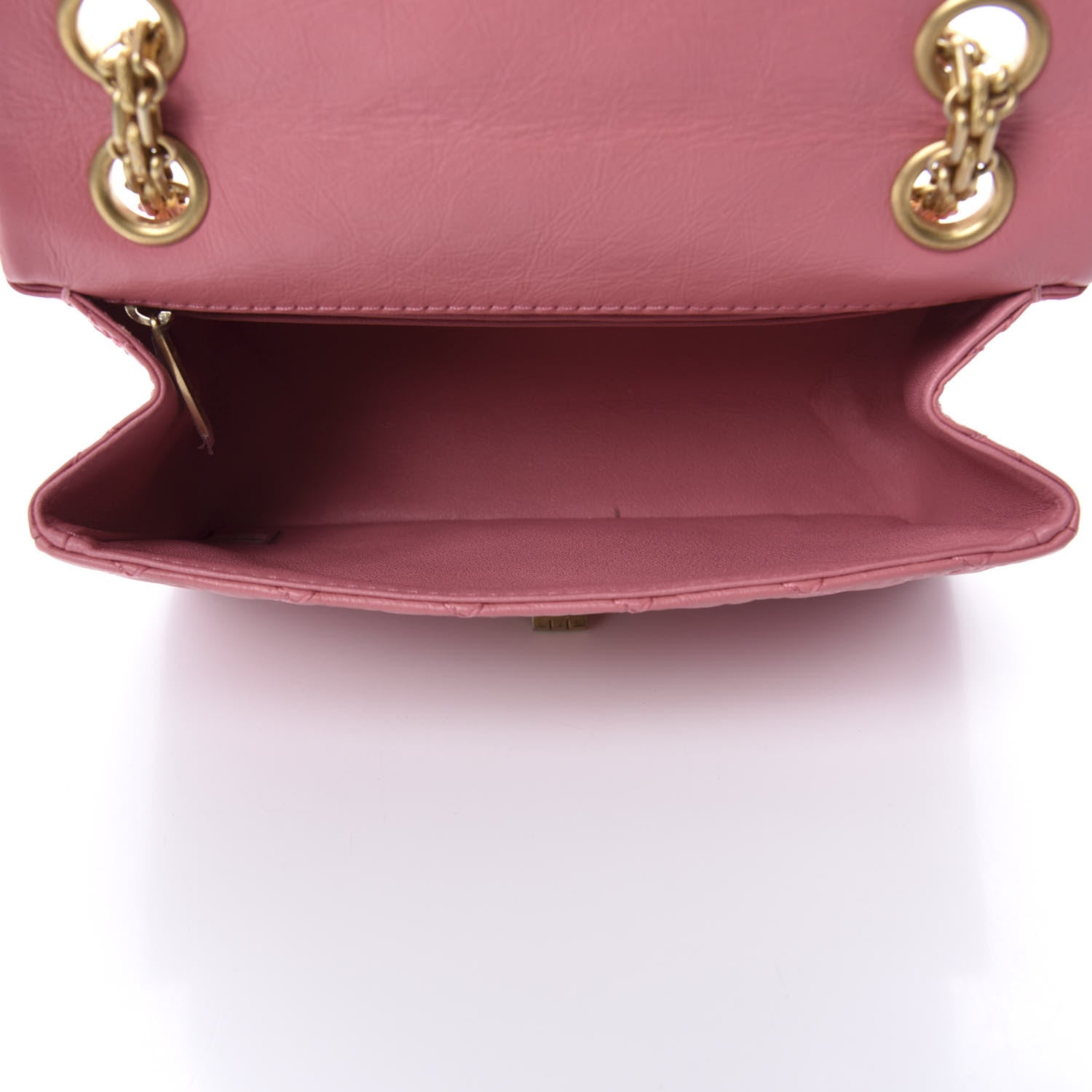 Chanel Aged Calfskin Quilted 2.55 Reissue Mini Flap Pink 5 of 11
