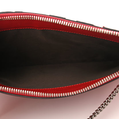 Gucci GG Supreme Monogram Arabesque Chain Pouch Hibiscus Red 5 of 9