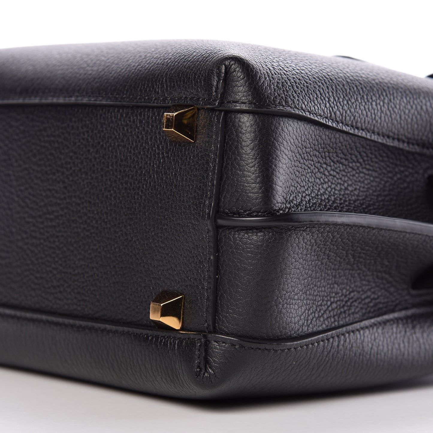 Grained Calfskin Mini Milla Tote Black