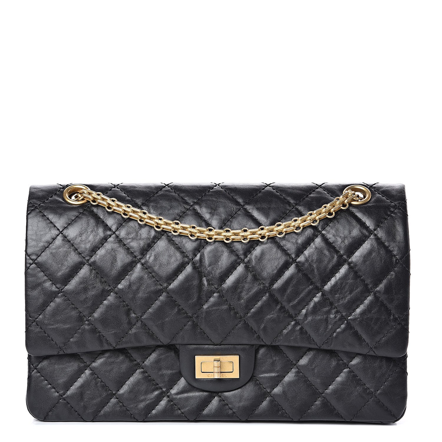 Chanel Aged Calfskin Quilted 2.55 Reissue 226 Flap Black 1 of 13