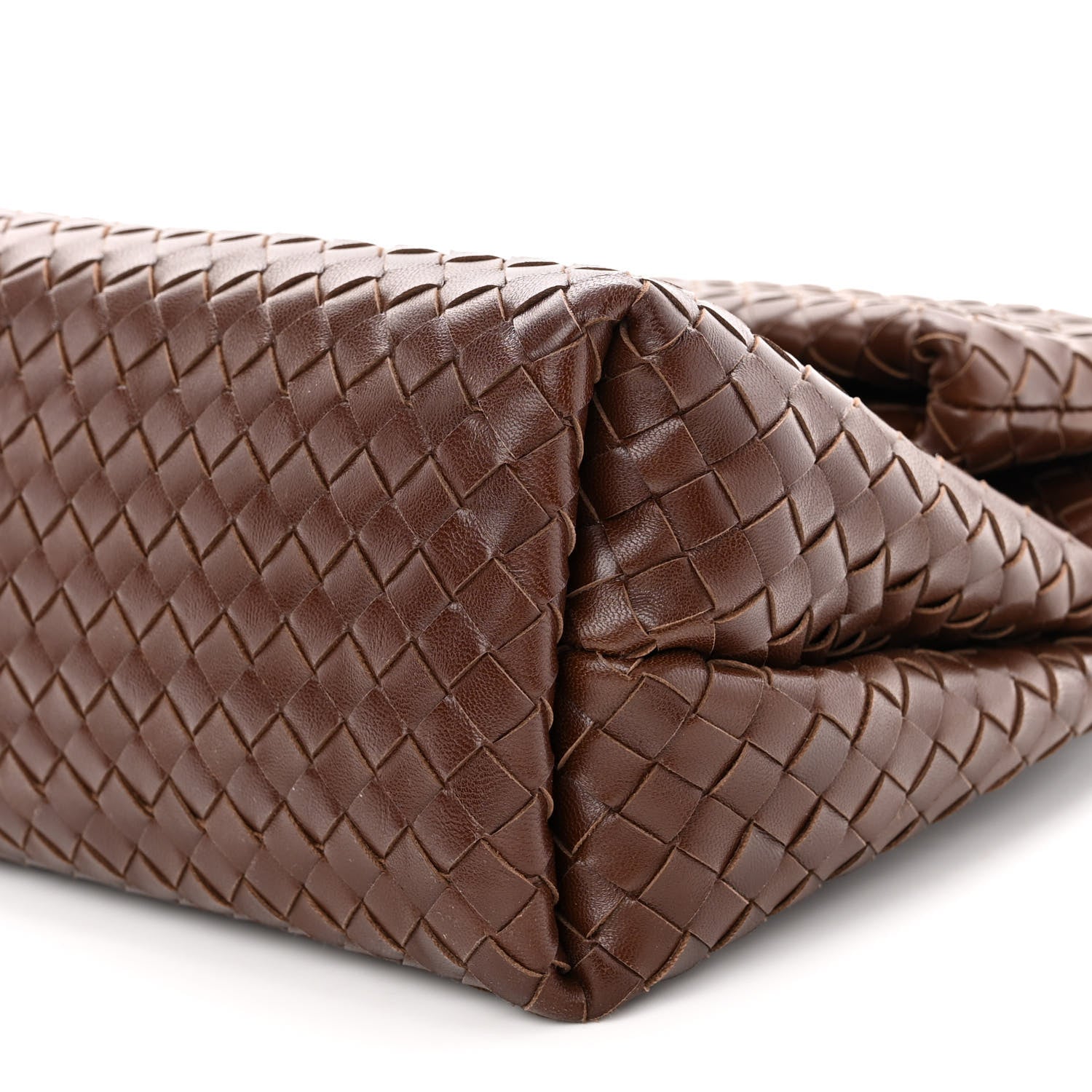 Bottega Veneta Nappa Intrecciato The Fold Crossbody Brown 9 of 10