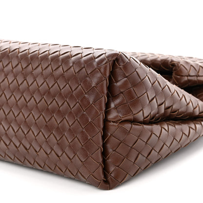Bottega Veneta Nappa Intrecciato The Fold Crossbody Brown 9 of 10