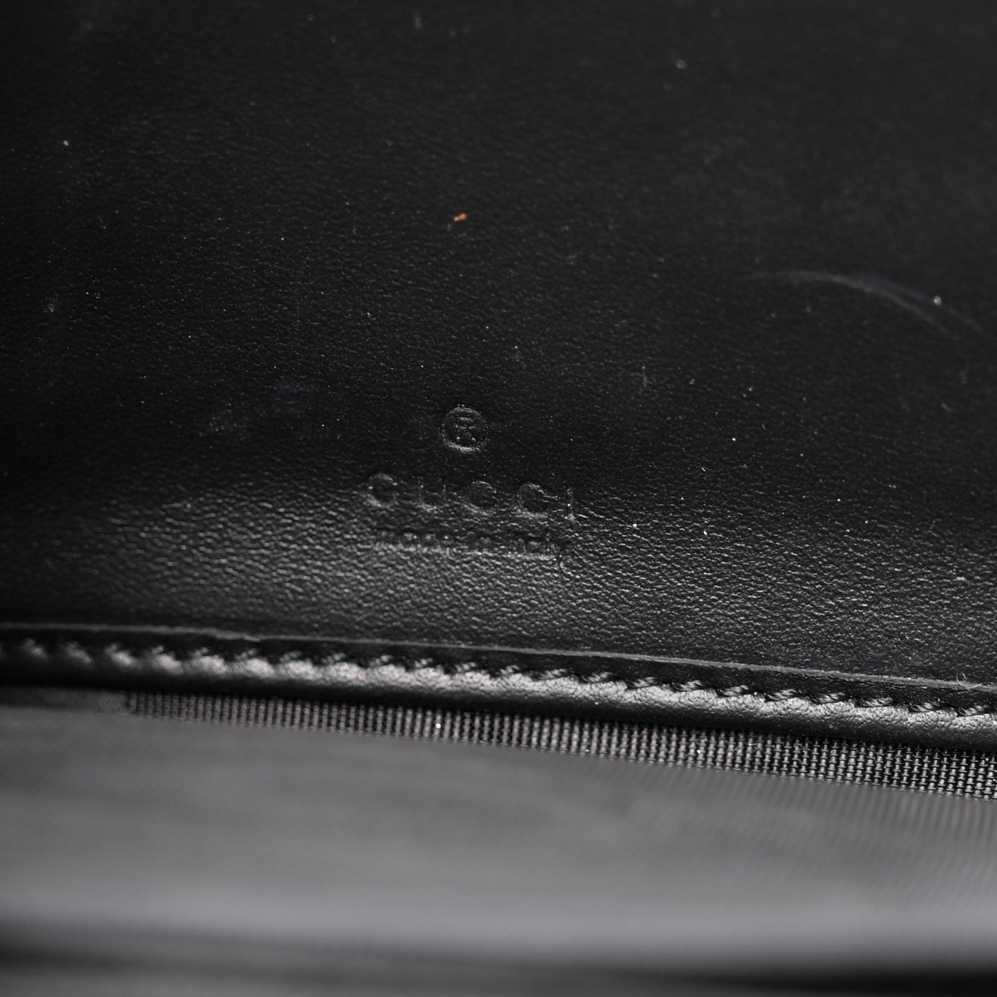 Guccissima Web Zip Around Wallet Black