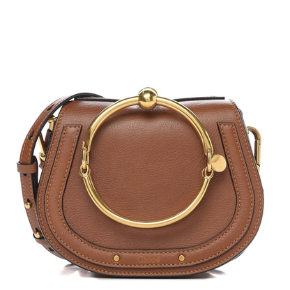 Chloe Calfskin Suede Small Nile Bracelet Bag Caramel 1 of 8