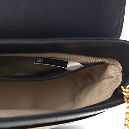 Chloe Calfskin Crocodile Embossed Small Aby Lock Full Blue 8 of 11