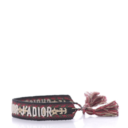 Christian Dior Woven Cotton J'Adior Friendship Bracelet Red Multicolor 5 of 5