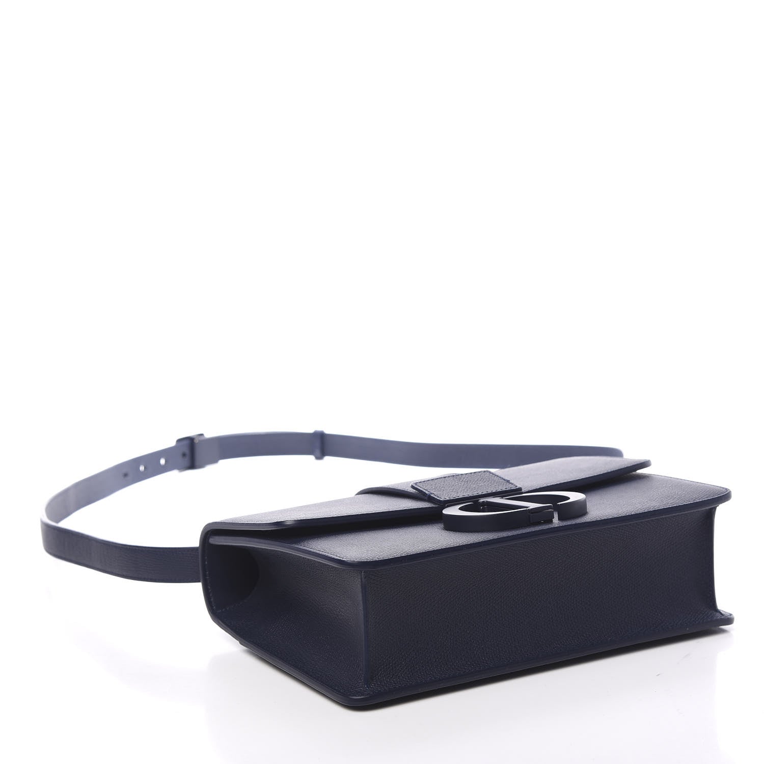 Christian Dior Ultra Matte Grained Calfskin 30 Montaigne Flap Bag Navy 3 of 10