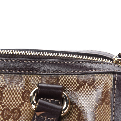 Gucci Crystal Monogram Duchessa Small Boston Bag Brown 8 of 16