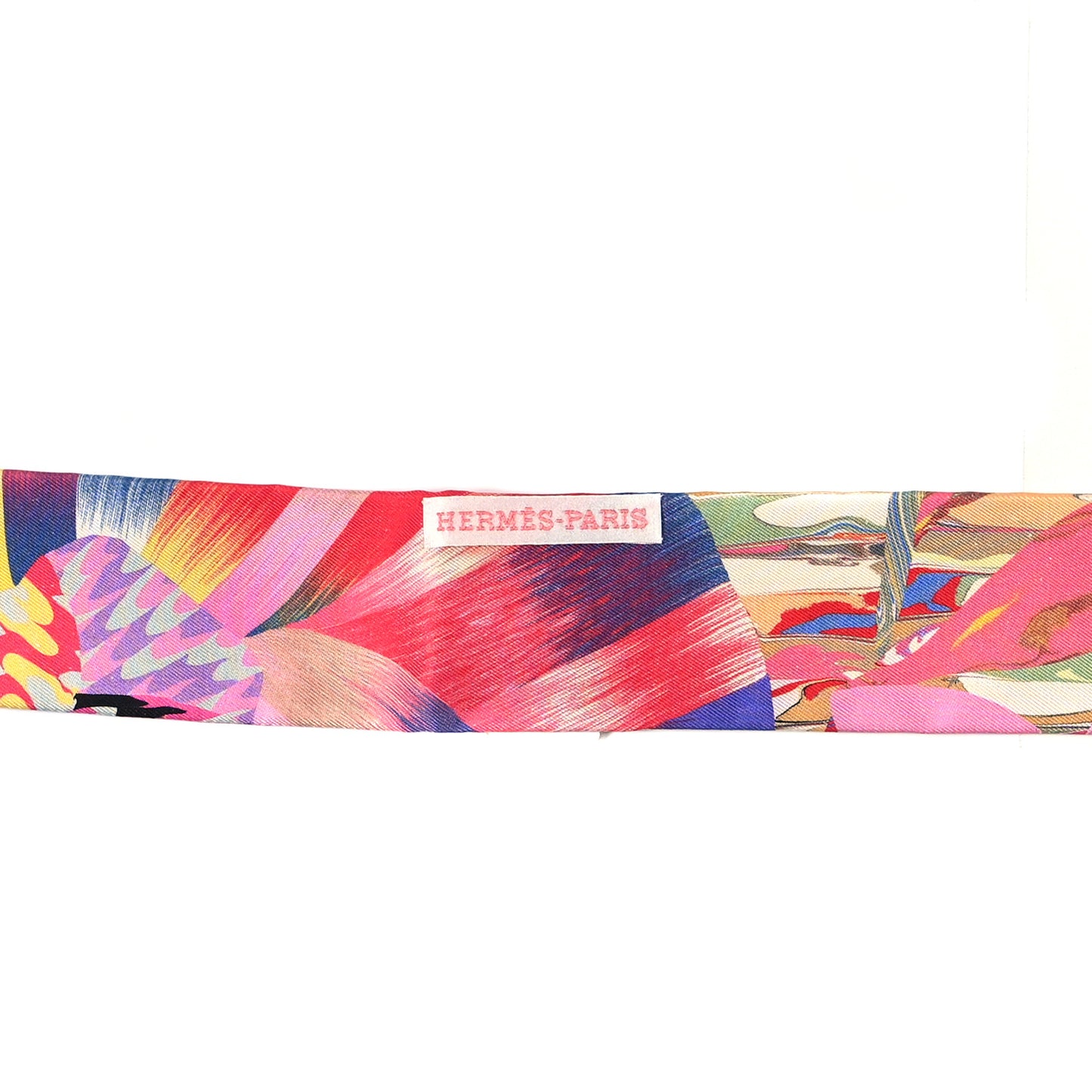 Silk Marble Silk Twilly Rose Vert Violet