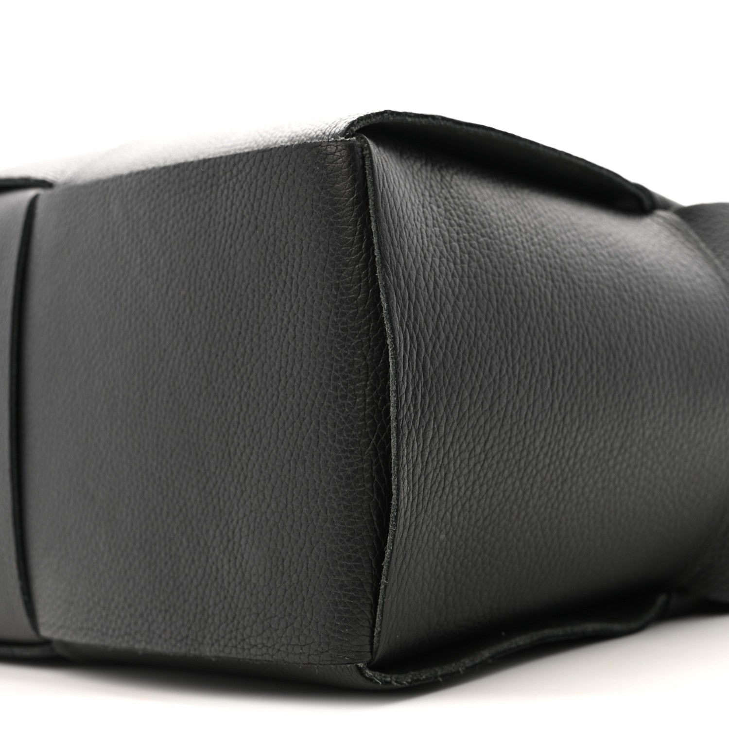 Bottega Veneta Grained Calfskin Maxi Intrecciato Arco Black 10 of 11