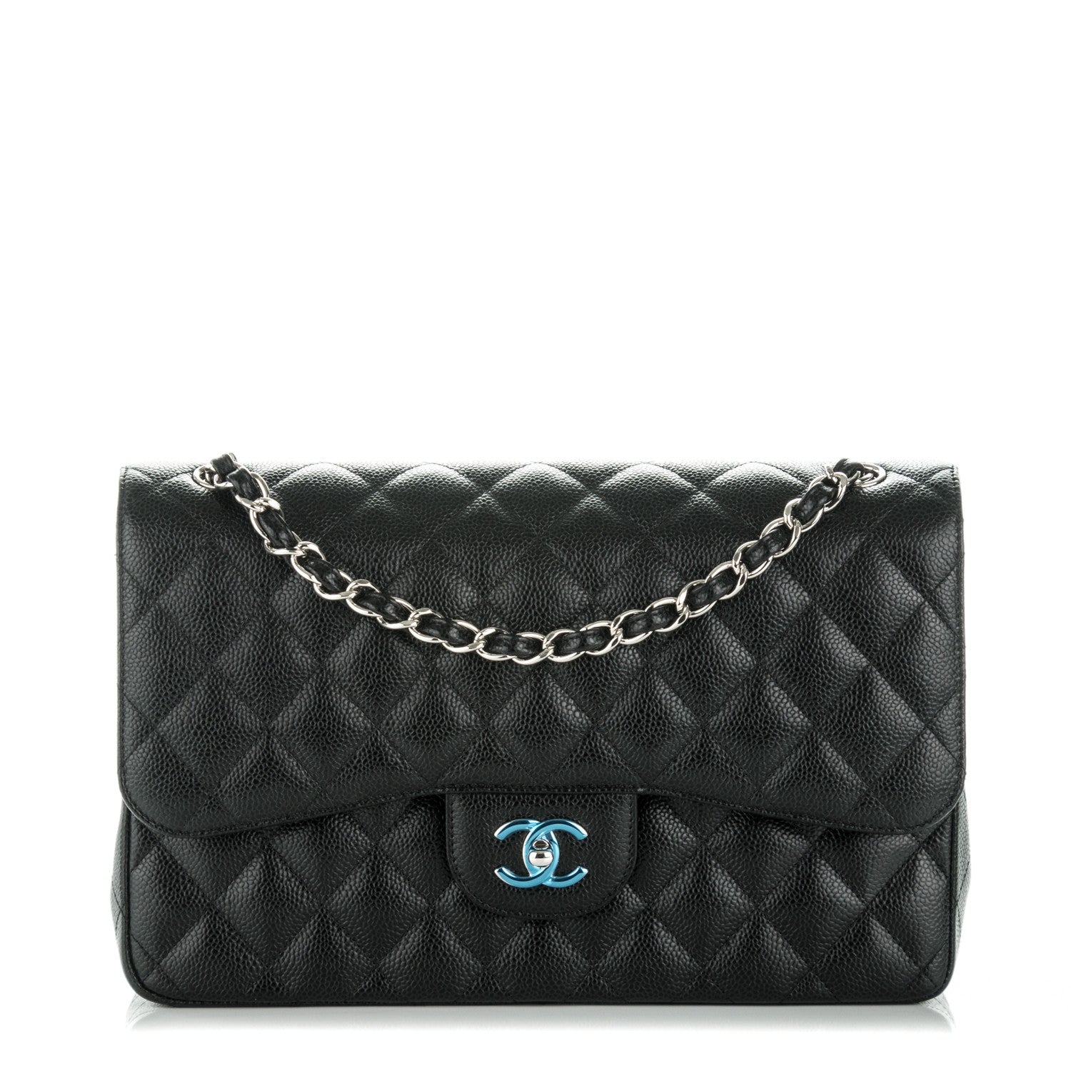 Chanel Caviar Quilted Jumbo Double Flap Black 1 of 8