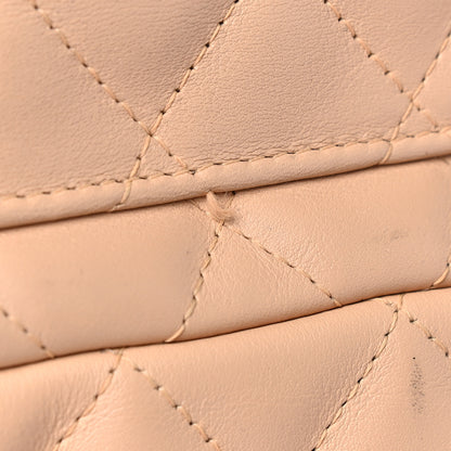 Chanel Calfskin Quilted Large Cambon Multipocket Reporter Beige Black 11 of 17
