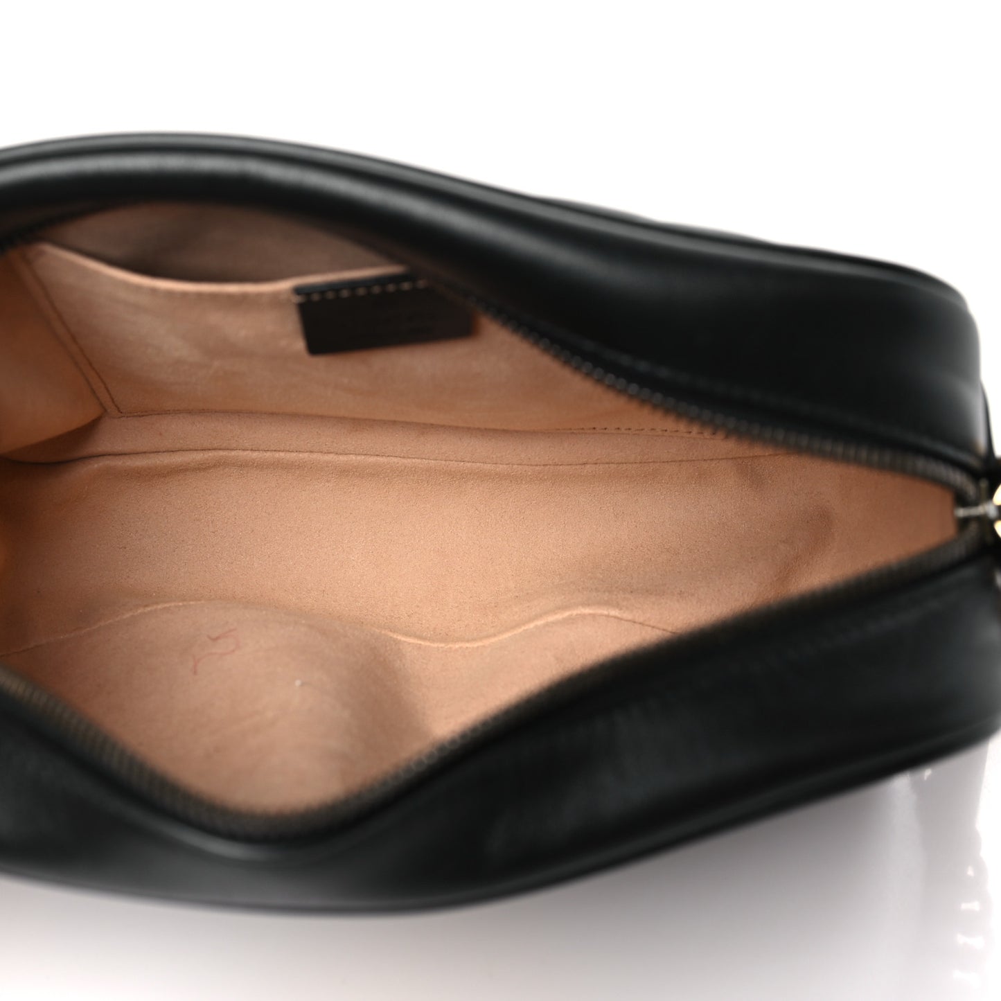 Calfskin Matelasse Small GG Marmont Chain Shoulder Bag Black