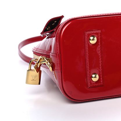 Louis Vuitton Vernis Alma BB Pomme D'Amour 8 of 9