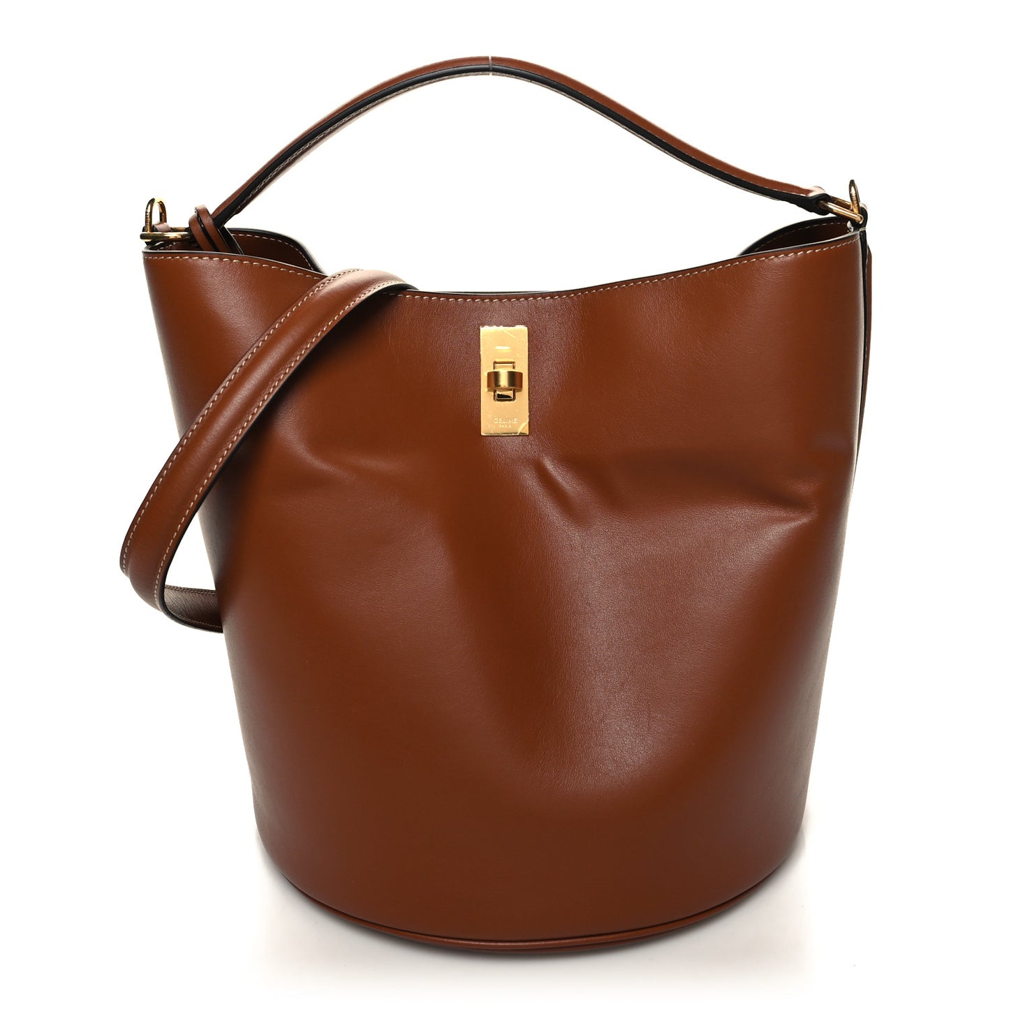 Smooth Calfskin Bucket 16 Bag Tan