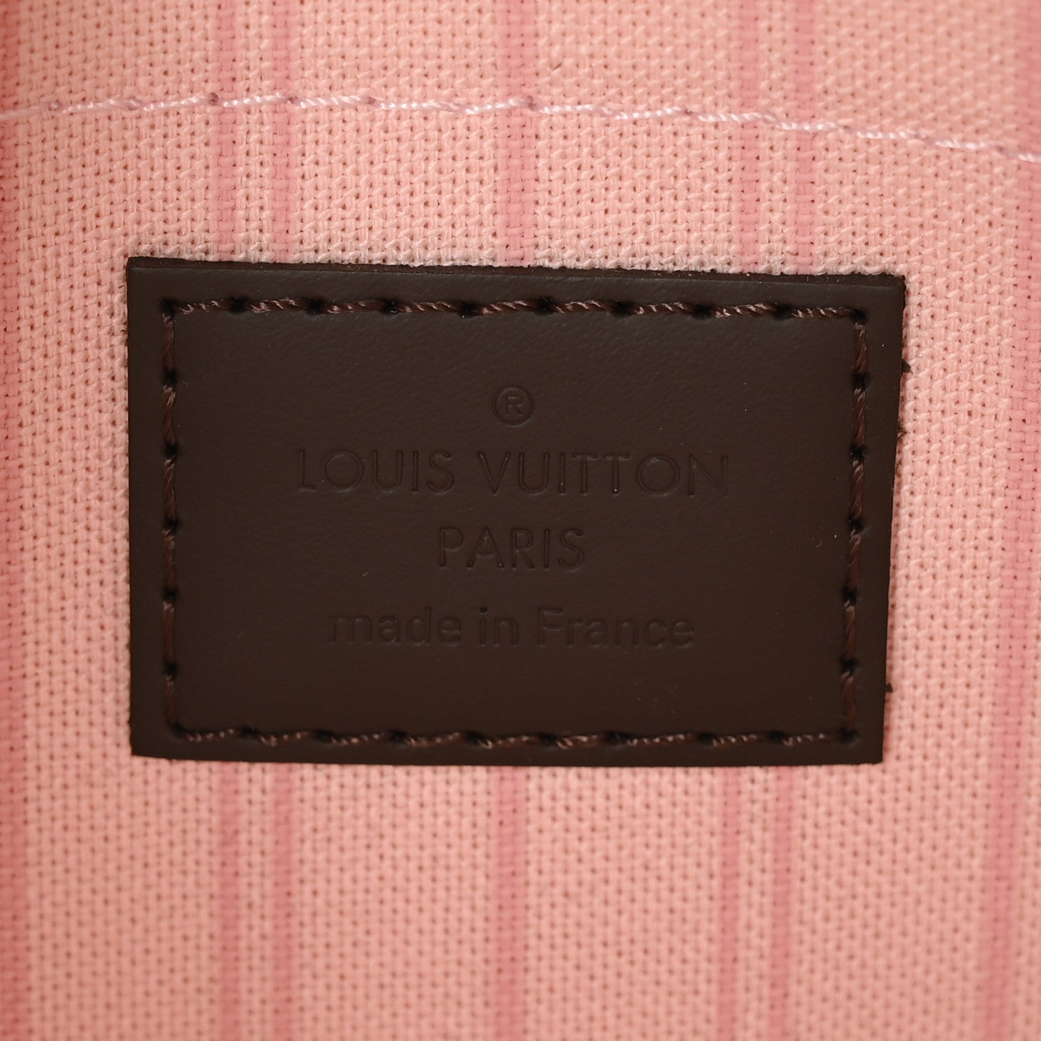 Louis Vuitton Damier Ebene Neverfull MM GM Pochette Rose Ballerine 7 of 7