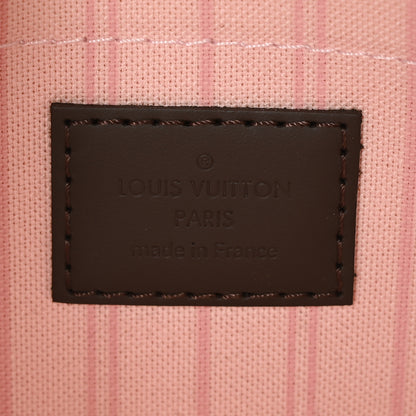 Louis Vuitton Damier Ebene Neverfull MM GM Pochette Rose Ballerine 7 of 7