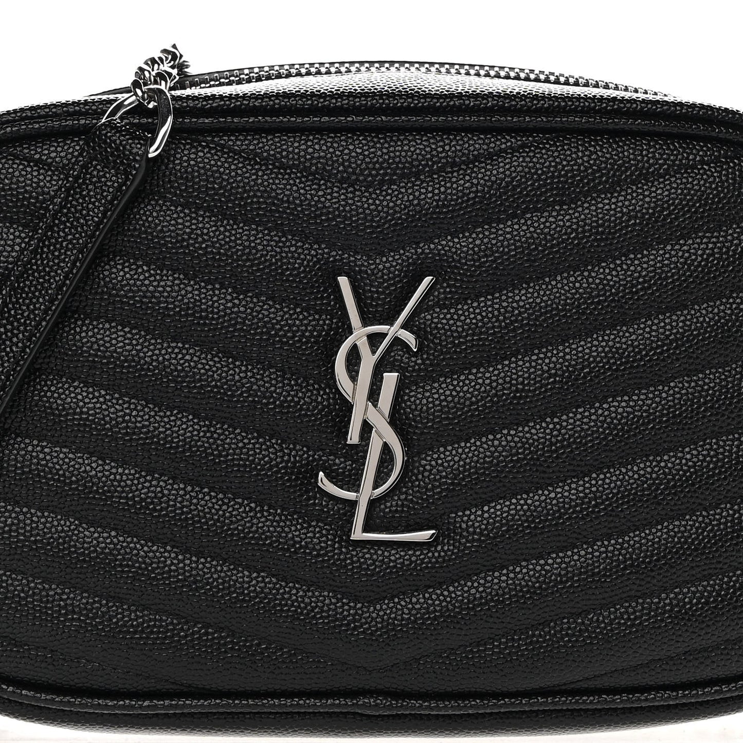 Grain De Poudre Matelasse Monogram Mini Lou Camera Bag Black