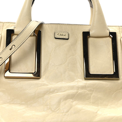 Chloe Tumbled Lambskin Ethel Satchel Cream 7 of 9