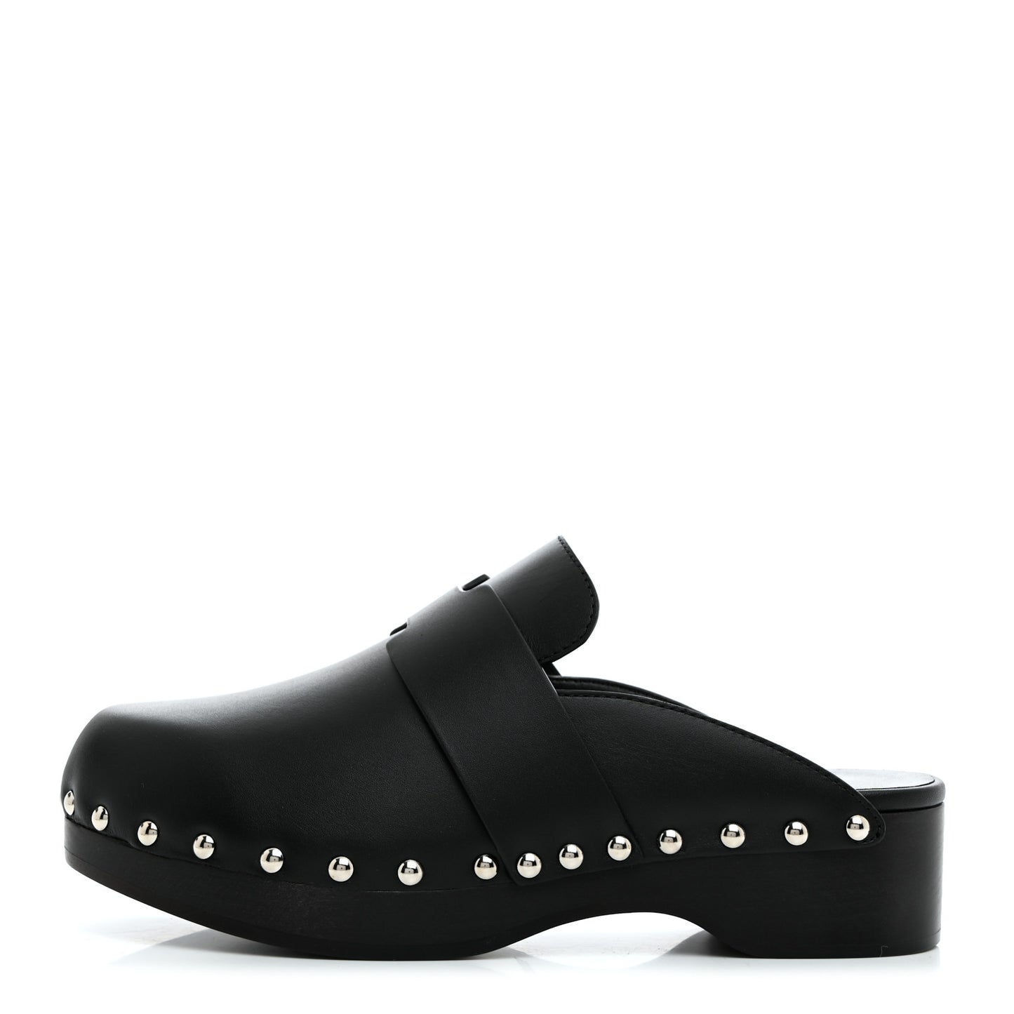 Calfskin Calya Mules 35 Black